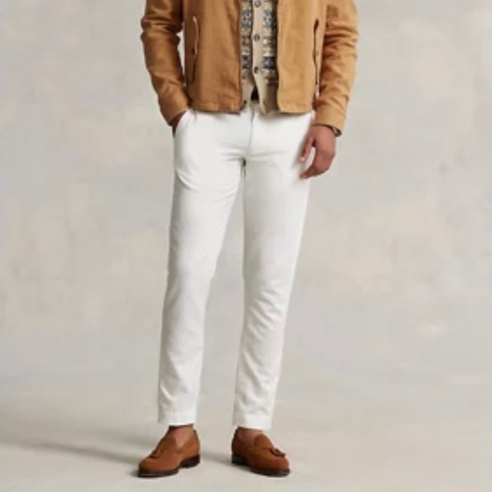 Men’s Polo by Ralph Lauren Linen Pants - White - Size 34/30